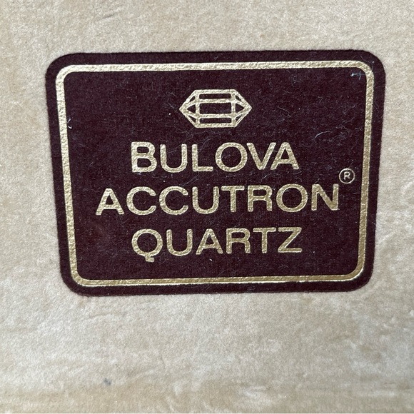 VTG Bulova Accutron Quartz Empty Watch Box Brown 5.6"x4.5"x1.2" - Picture 9 of 11